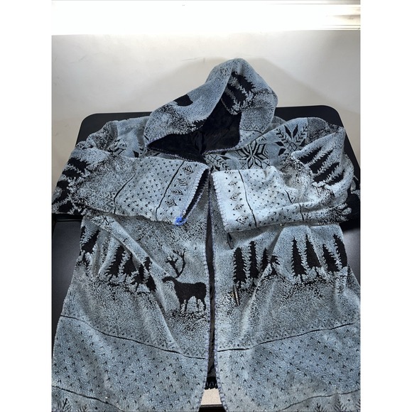 Nordic Lights Jackets & Blazers - Vintage Nordic Lights Winter  Coat Jacket Womens Size XL Caribou Tree Snowflake